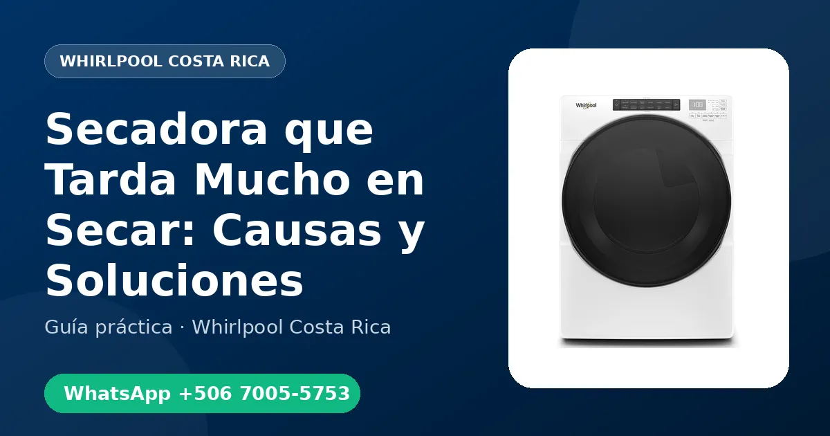 Secadora que Tarda Mucho en Secar: Causas y Soluciones