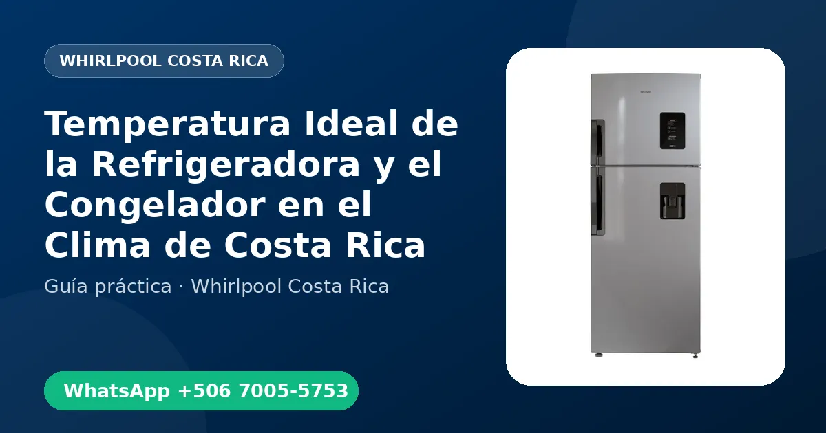 Temperatura Ideal de la Refrigeradora y el Congelador en el Clima de Costa Rica