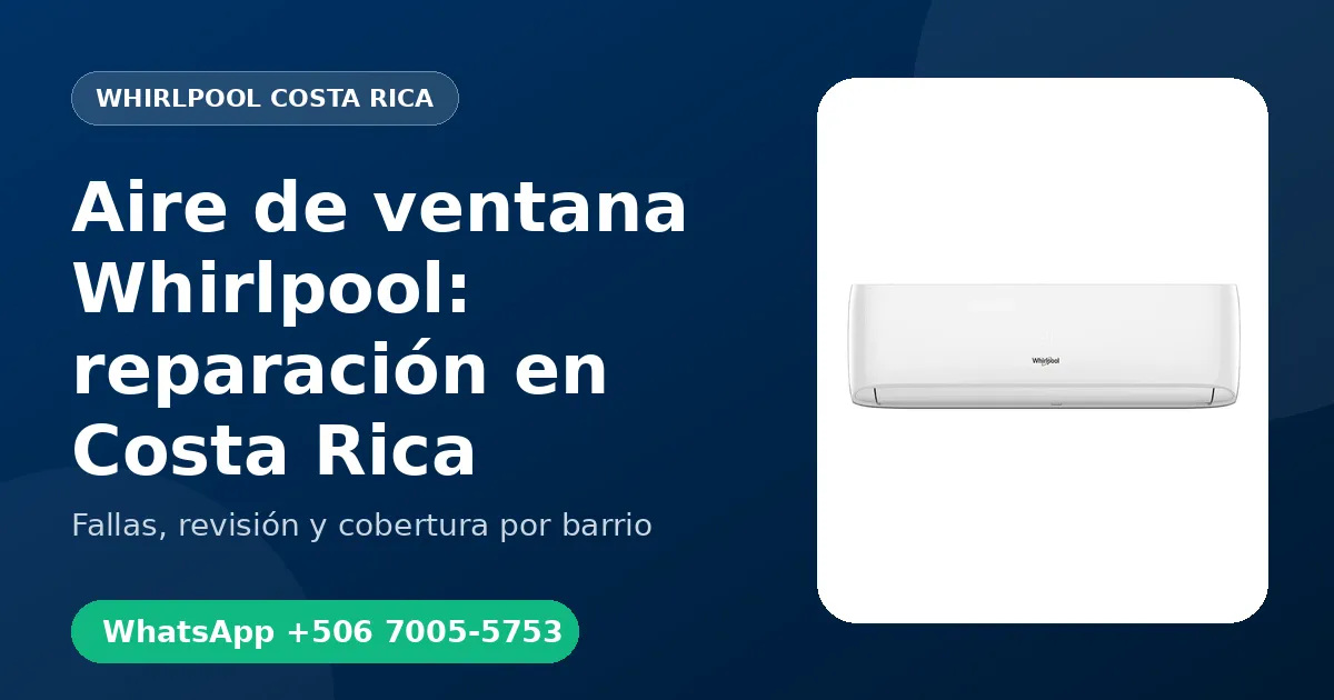 Aire de ventana Whirlpool en Moravia