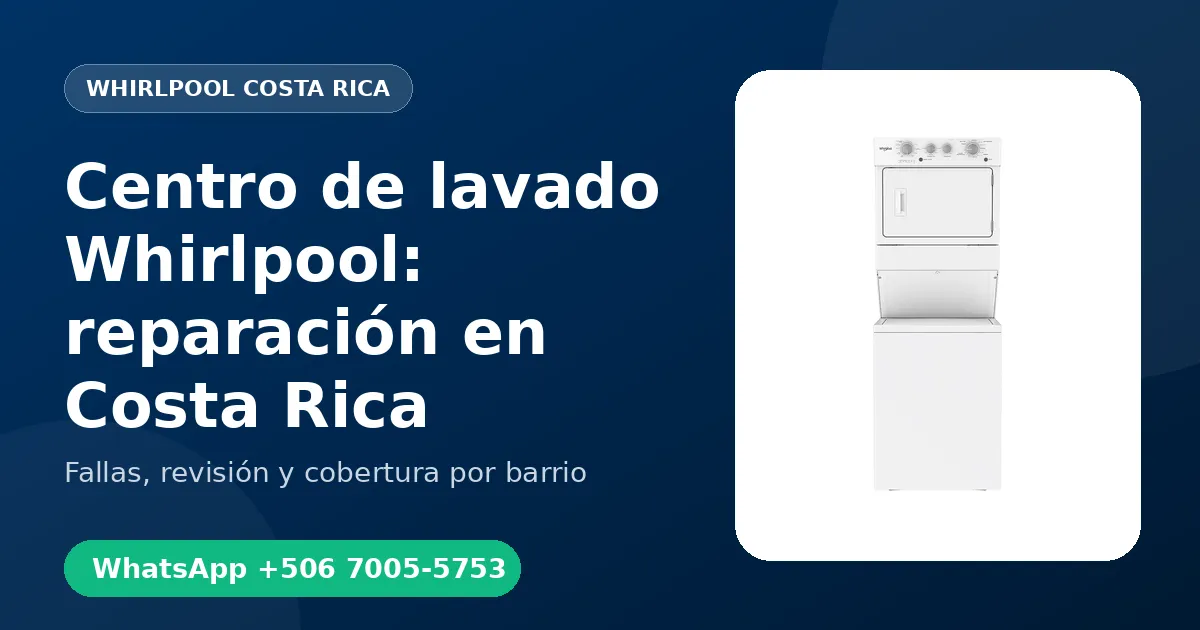 Centro de lavado Whirlpool en Barva
