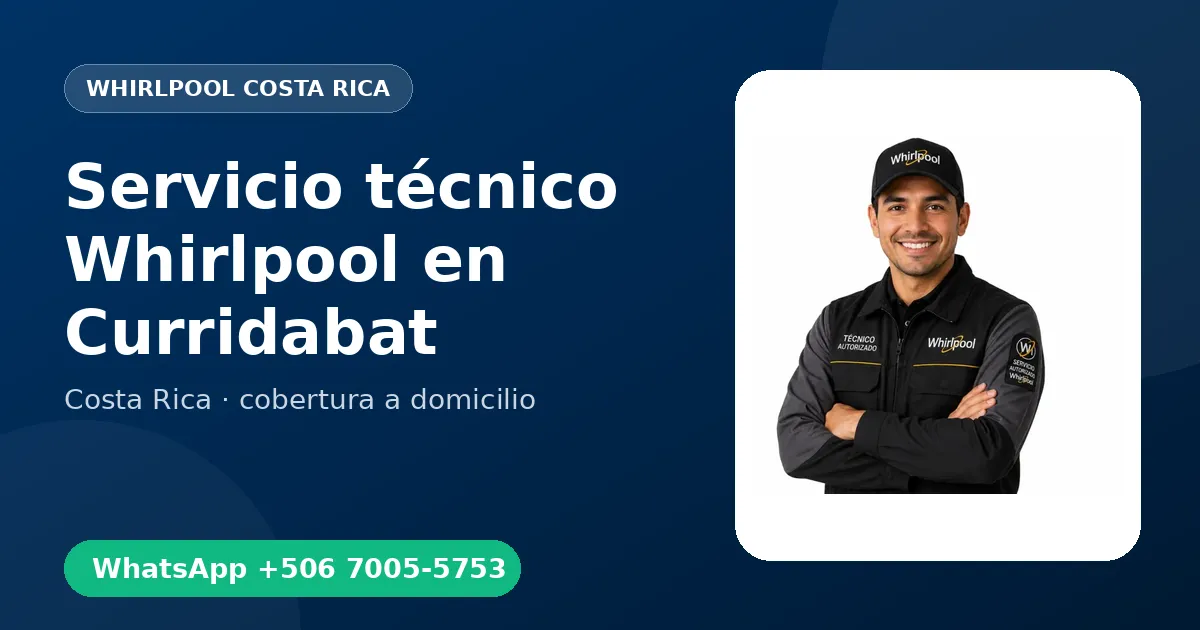 Técnico a domicilio Whirlpool en Curridabat